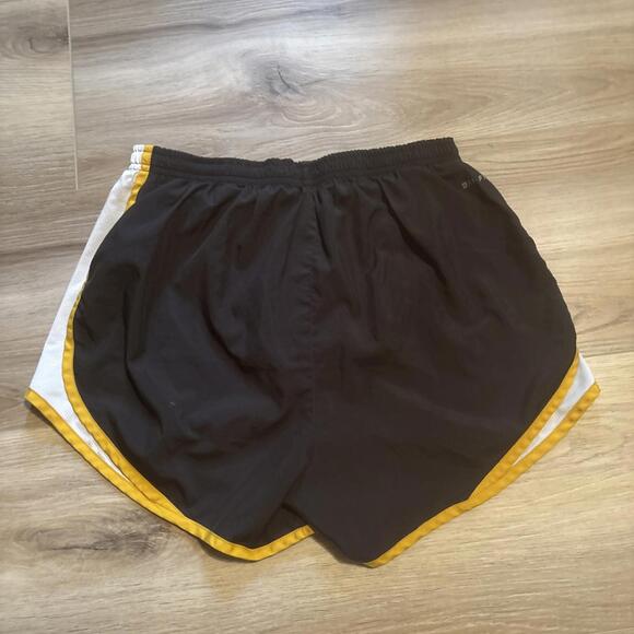 Nike Dri Fit Missouri Tigers Mizzou Shorts With Liner Women's Large Black Yellow - Picture 6 of 6